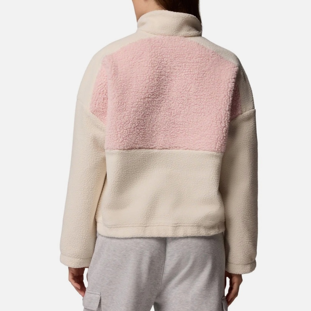 💥💥 SOLD💥💥 Tic Tok Sensation Columbia Lodge Sherpa Fleece Jacket Pink XL NWT - Picture 3 of 14
